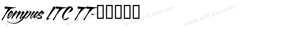 Tempus ITC TT字体转换